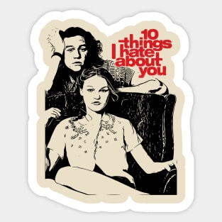 10 Things I Hate About You Fan Art Sticker